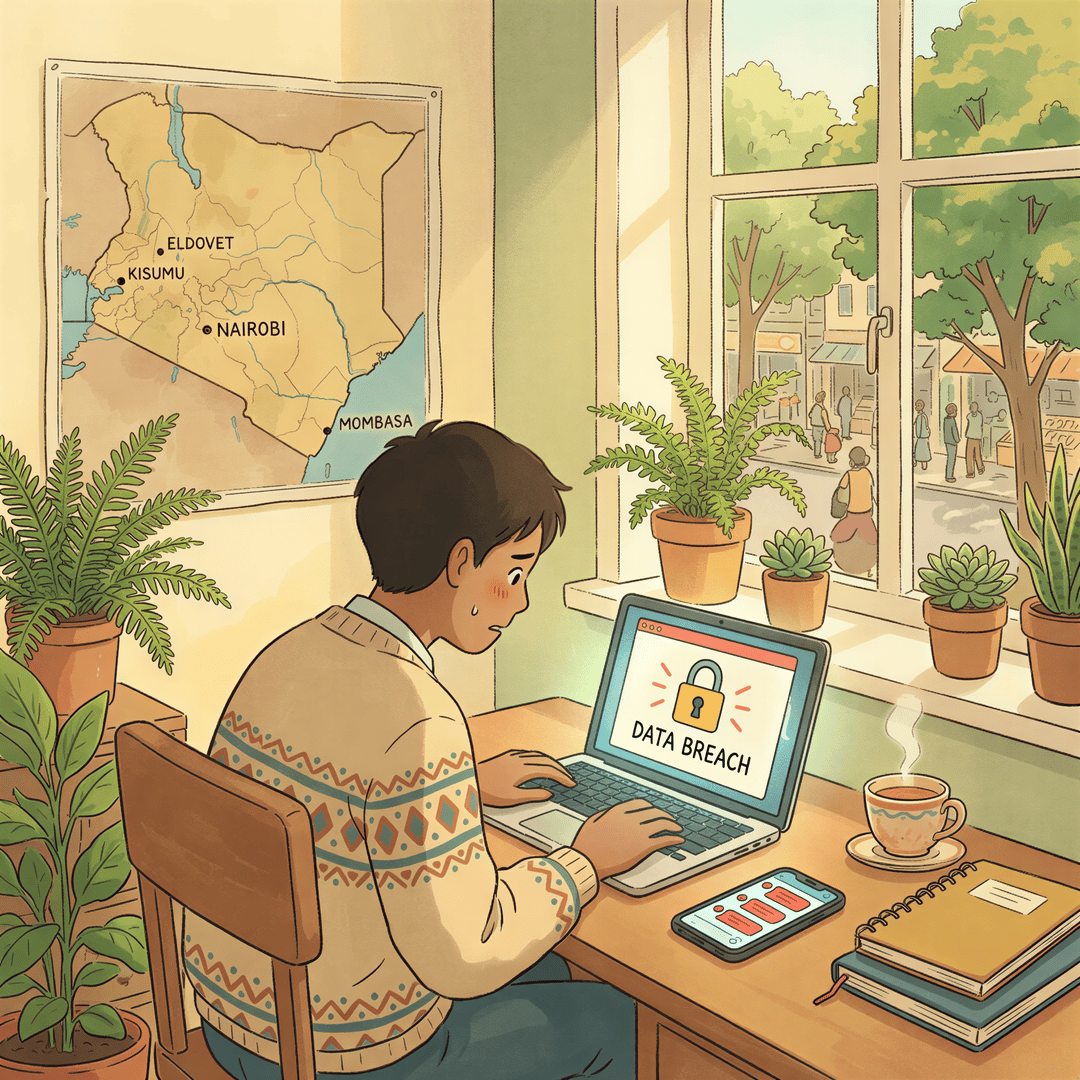 Kenyan SME experiencing a cyber breach scenario in Nairobi