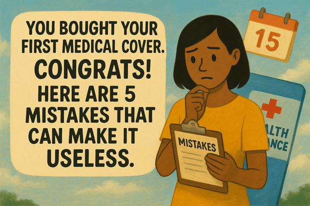 You Bought Your First Medical Cover. Congrats! Here Are 5 Mistakes That Can Make It Useless.