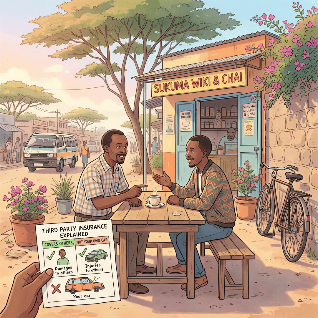 Kenyan driver explains third party car insurance covers others, not your car