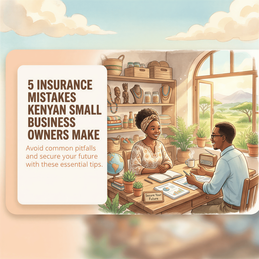 Kenyan small business owners navigating five insurance mistakes with WIBA, professional indemnity, cyber risk