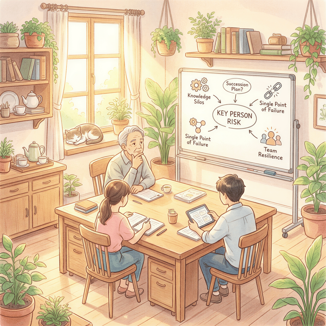 Team planning for key person risk in a Kenyan startup